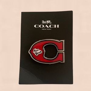 Coach Brand New New York Letter C Logo Pin Brooch